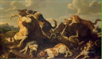 Animal Painting - Cachorro Vos Pauwel de Bear Hunt